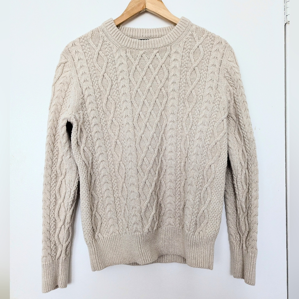 J Crew Cable Knit Sweater S
